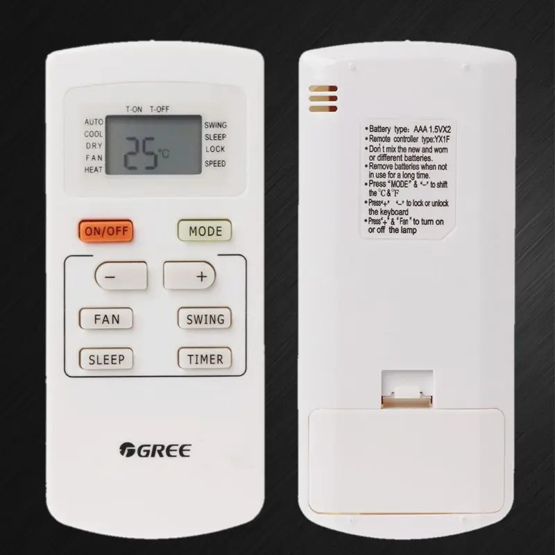433 МГц универсальный контроллер кондиционера Замена для Gree AC YX1F Yx1f5f Yx1f1 Yx1f2 Yx1f3 Yx1f4
