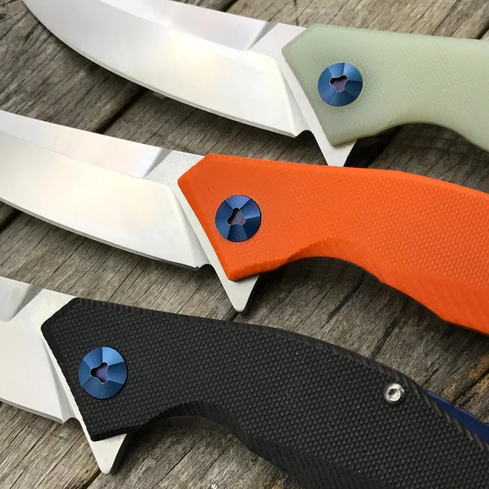 Складной нож LDT Bear Blue Moon D2 Blade G10 с ручкой тактические ножи для кемпинга охоты