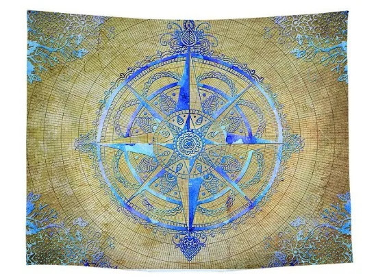 CAMMITEVER индийский Бохо Гобелен Мандала домашний декор настенное одеяло Hangi Biki Lotus