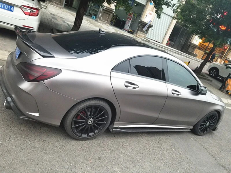 Для Mercedes cla спойлер cl45 W117 C117 углеродного волокна задний багажник крылья спойлер cla 200 250 260 Renntech 2013-UP