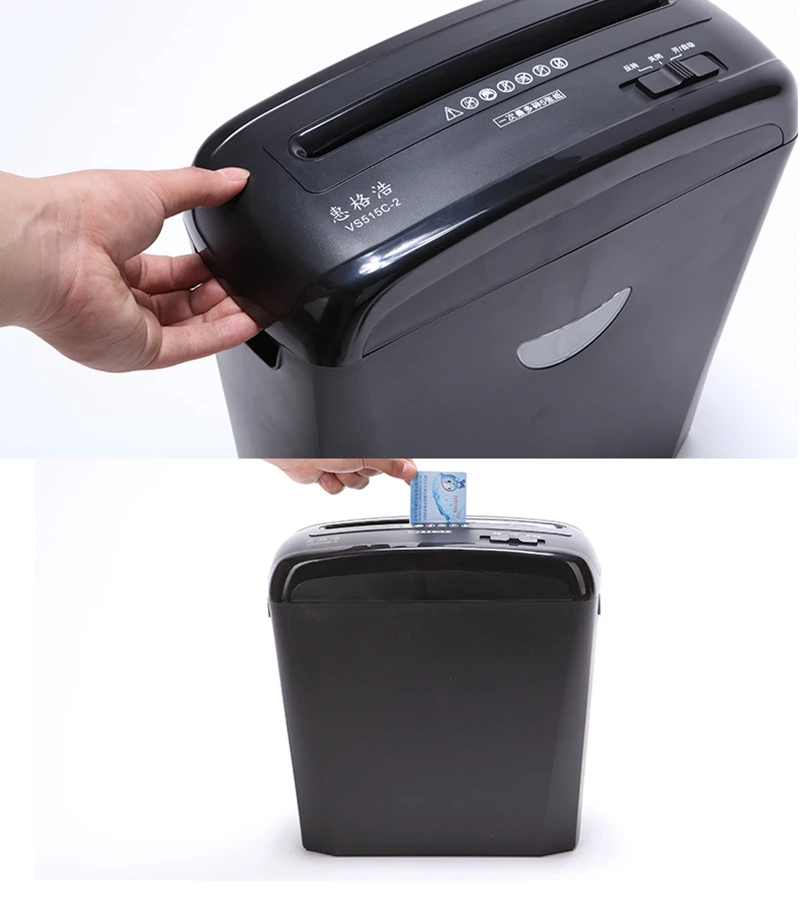 Vigorhood VS515C-2 10.5L мини Электрический измельчитель бумаги 220VAC 50 Гц сломанная карта машина бытовой бесшумный пульверизатор безопасности level4