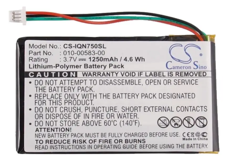 Аккумулятор Cameron Sino 1250mah для GARMIN Nuvi 750 755 755T 010 00583 00 батарей|Аккумуляторы мобильных