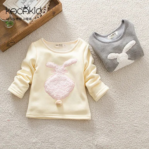 Kacakid новые милые рубашки для маленьких девочек детская плотная футболка с