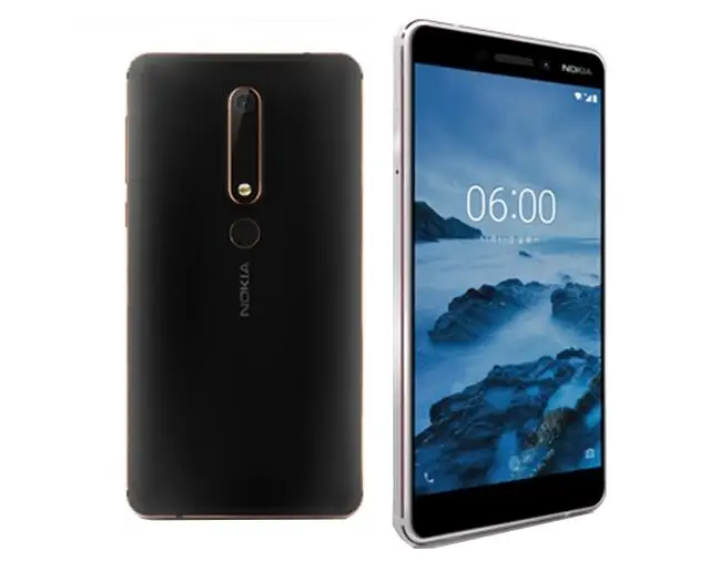 Разблокированный Nokia 6,1() 5,5 дюймовый экран 3 ГБ ОЗУ 32 Гб ПЗУ Snapdragon 630 16,0 Мп отпечаток пальца