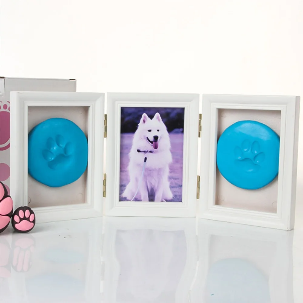 Фото новорожденных рамки детские формы отпечаток руки ноги 3D DIY мягкая глина Inkpad дети изысканные сувениры литье украшения дома