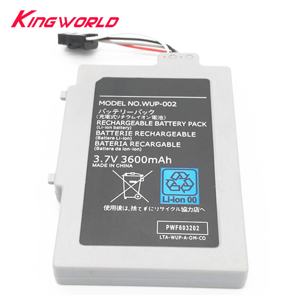 10 шт батарейный блок для W ii U 3600 mAh запасная аккумуляторная батарея|Батареи| |