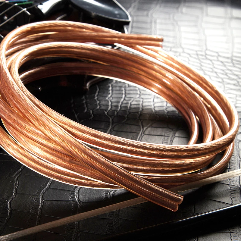 Digizulu Hi Fi кабель для динамиков 14AWG прозрачный провод громкоговорителя сделай сам