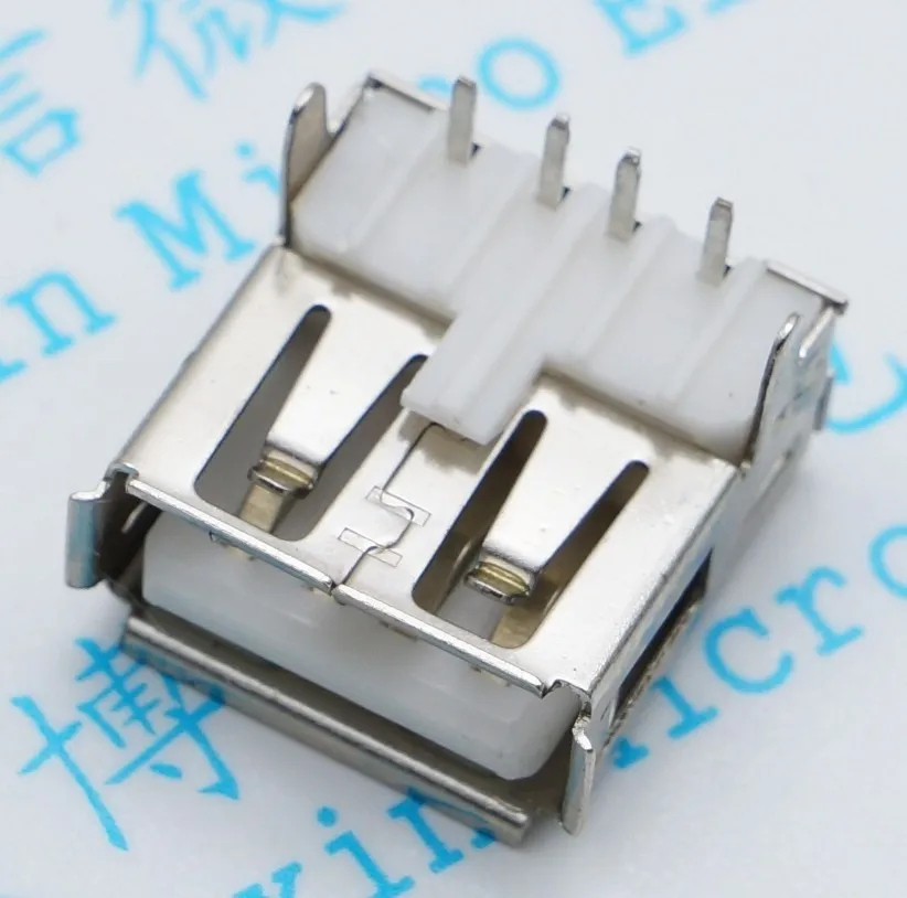 

10 шт. Usb Лента-гнездо Famale 90 Степень погружения 4Pin разъем