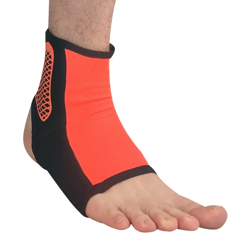 Оранжевый Фитнес фиксатор лодыжки Поддержка ноги Sprain Guard защитный ремень ММА ноги Муай Тай Бокс Баскетбол Футбол тренажерный зал Спорт H - Цвет: Оранжевый