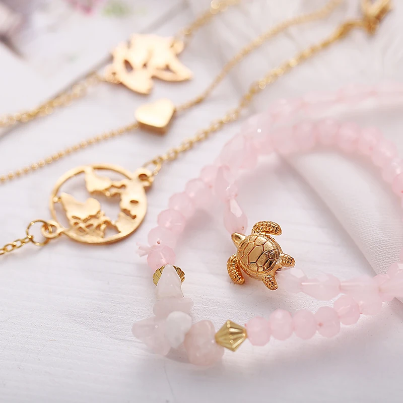 Браслет женский в богемном стиле ювелирный браслет на ногу ретро украшение с