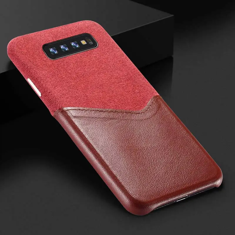 Подлинная Кожаный чехол для samsung galaxy s10 плюс Lite крышки с мягкая ткань тонкая