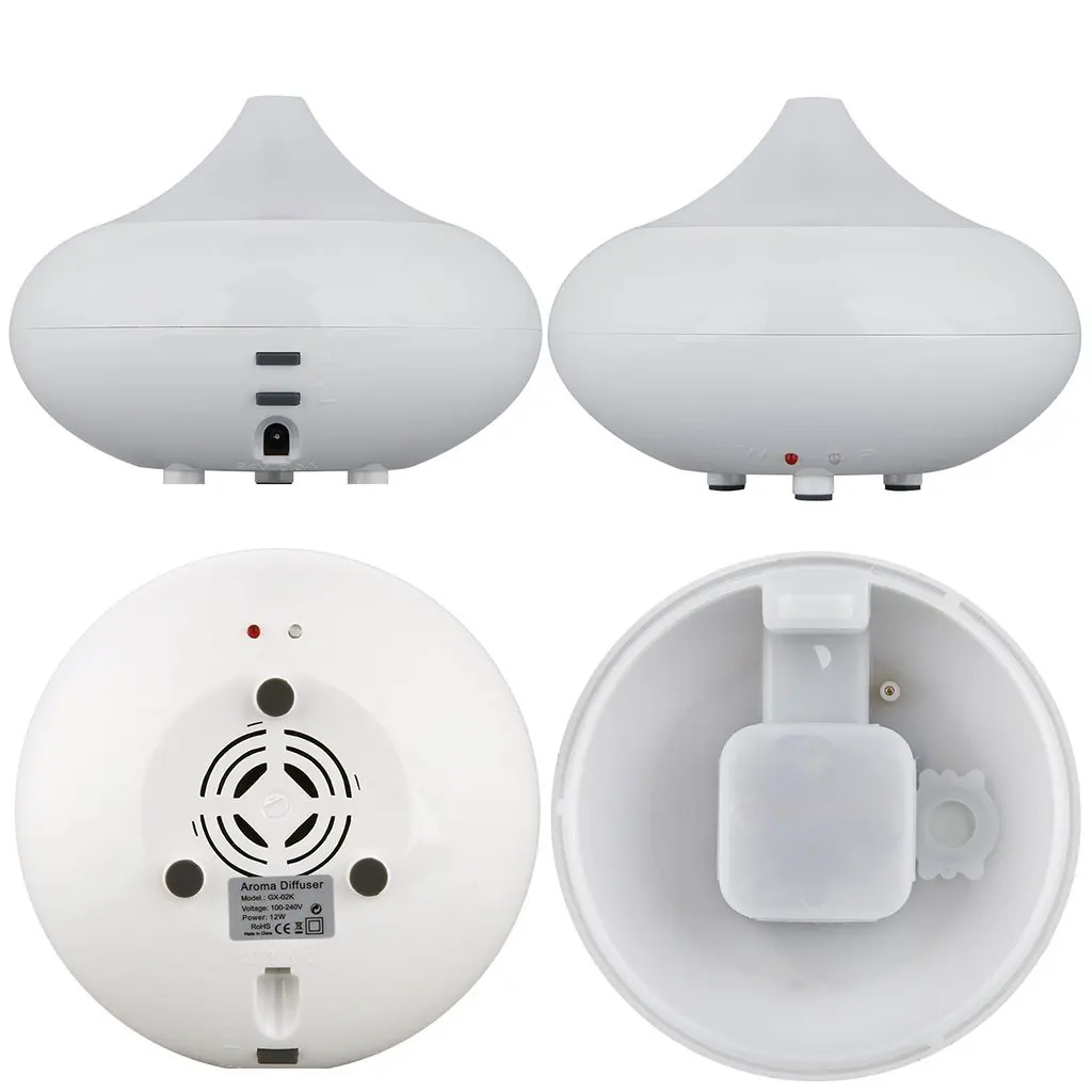GX. Ultrasonic Humidifier Diffuser aroma diffuser essential oil fragrance with colorful LED (white) | Бытовая техника