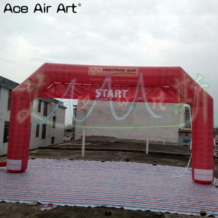 

6m W full digital printing inflatable arch,start finish line archway sports event gate with by profession design