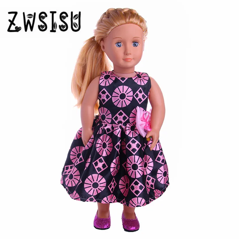 Лучший милый подарок много новых милых платьев с бантом для американской куклы