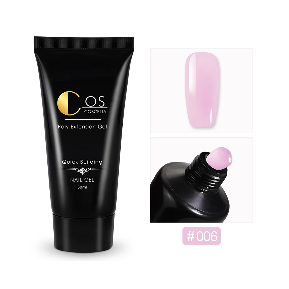 30ml Gel 06 COSCELIA лак для ногтей акриловый поли УФ-гель УФ-светодиодный Гель-лак для ногтей - Цвет: 30ml Gel 06