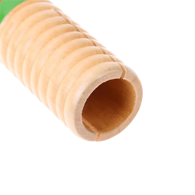 

Kids Sound Tube Wooden Crow Sounder Musical Toy Single-threaded Ring Percussion Musical Instrument Toy Baby Educational Toys