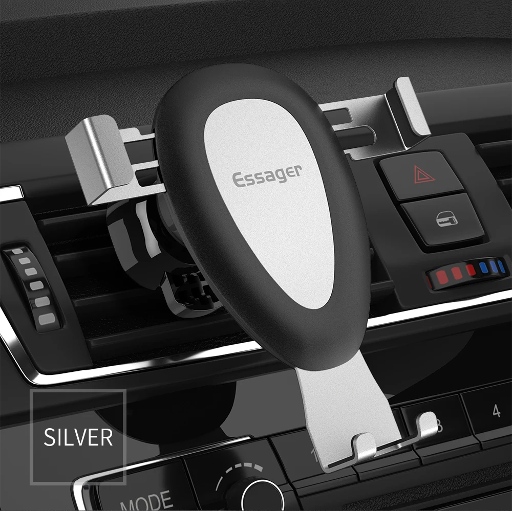 Автомобильный держатель для телефона Essager Gravity для iPhone, держатель для крепления на вентиляционное отверстие, держатель для смартфона, держатель для мобильного телефона, подставка в автомобиле