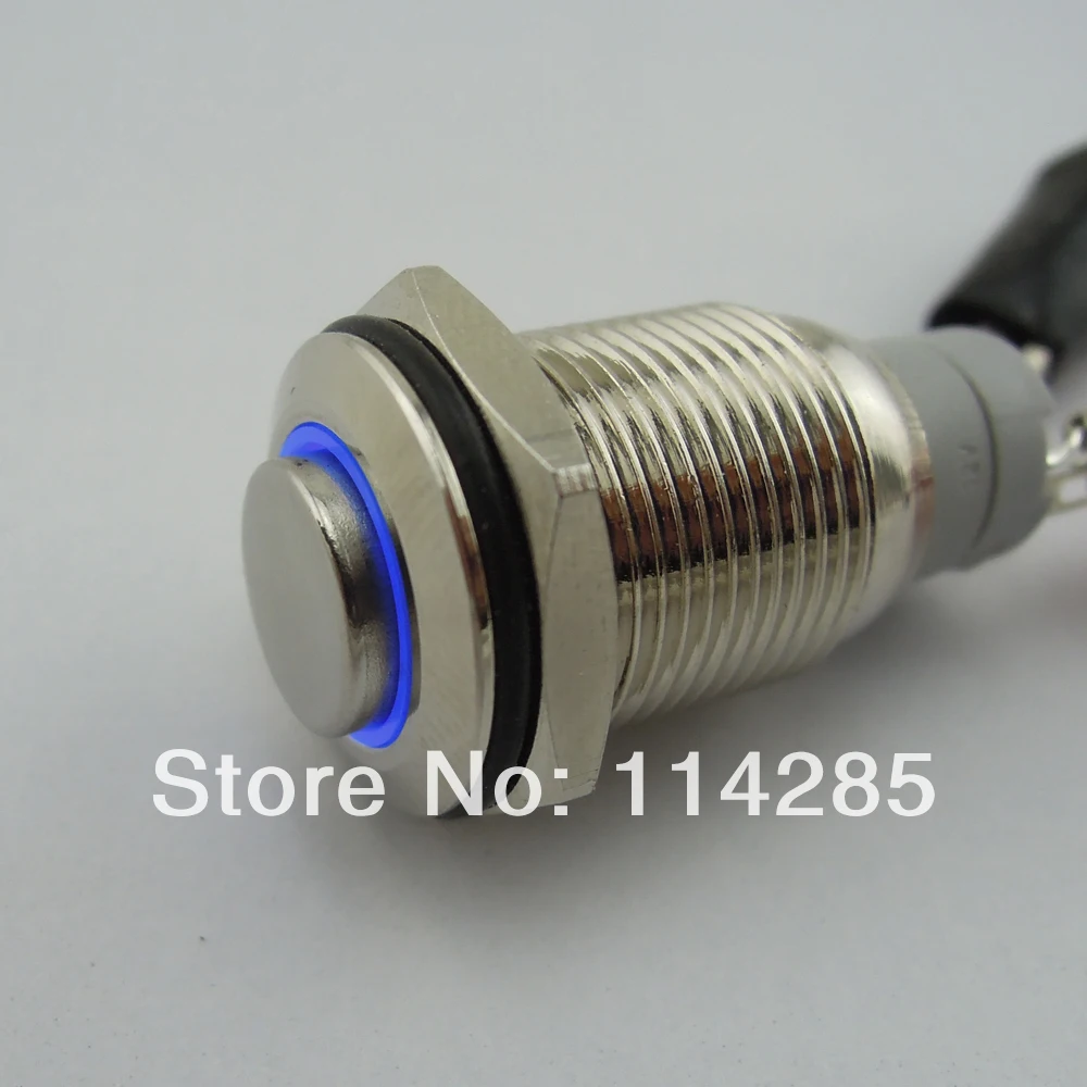5 шт. металлическая кнопка ангельские глазки 12 в 16 мм|button switch on off|push button latching