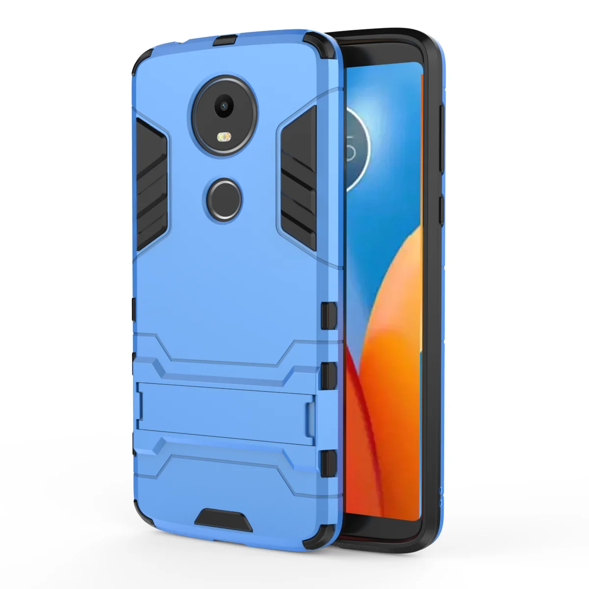 Жесткий PC защитный чехол s для Moto G5s Plus чехол Moto G6 Plus G XT937 G5S E5 E3 G5 S G6Play G6 Play чехол противоударный бампер для телефона - Цвет: Blue 005