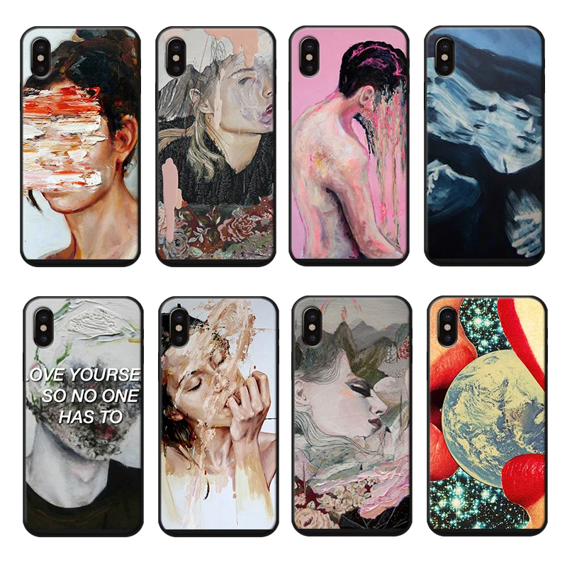 Trippy чехол для телефона iphone7 8 Plus абстрактный роскошный мягкий силиконовый iPhone8 6 6s X