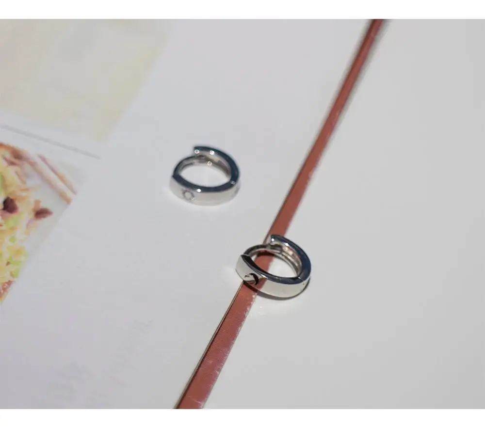 Серьги из стерлингового серебра 925 пробы, модные серьги с солнцем и луной, кольцо для ушей холодного ветра, Пряжка для ушей, простые серьги для мужчин, женщин, мальчиков и девочек, ювелирные изделия для ушей