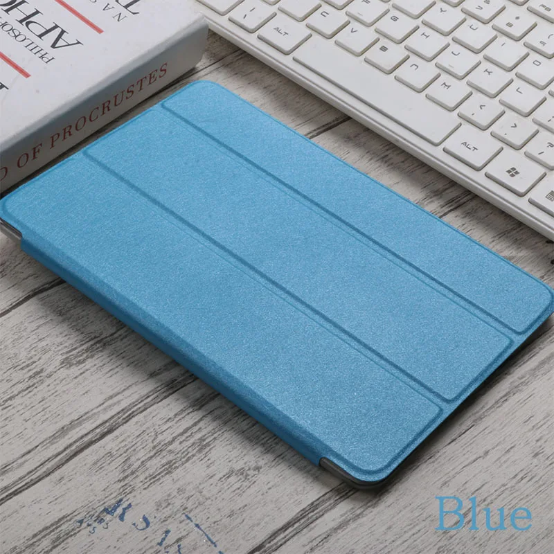 Blue Умный кожаный чехол для huawei MediaPad M2-801W M2-803L M2-802L M2-801L для huawei M2 8,0 ультра тонкий чехол-книжка для планшета чехол с подставкой Чехол - Цвет: Blue