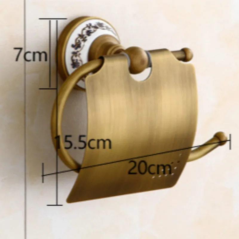 Европейская латунная бронзовая подставка для туалетной бумаги Классический