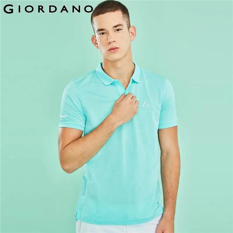 Giordano Мужская рубашка поло серии G-Motion короткий рукав для мужчин тонкие Красочные