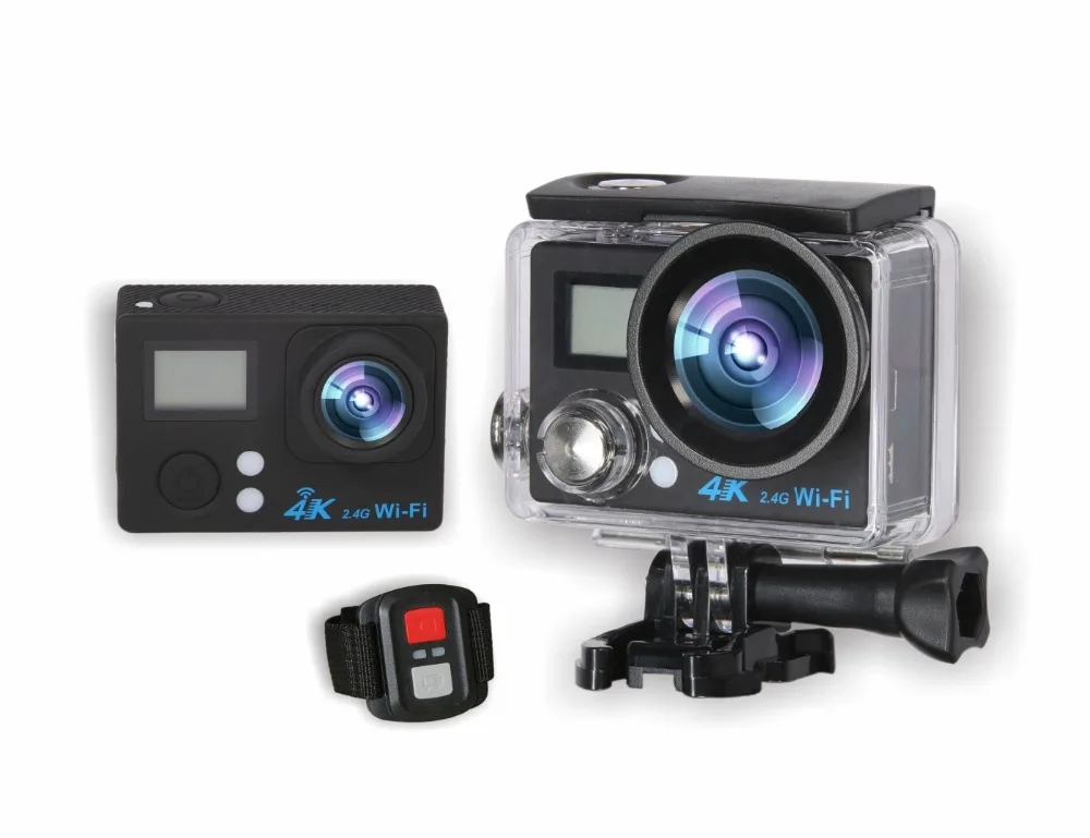 Горячая продажа S200DR 4K Экшн камера 2 0 двойной ЖК дисплей 16MP Спортивная WiFi 30 м