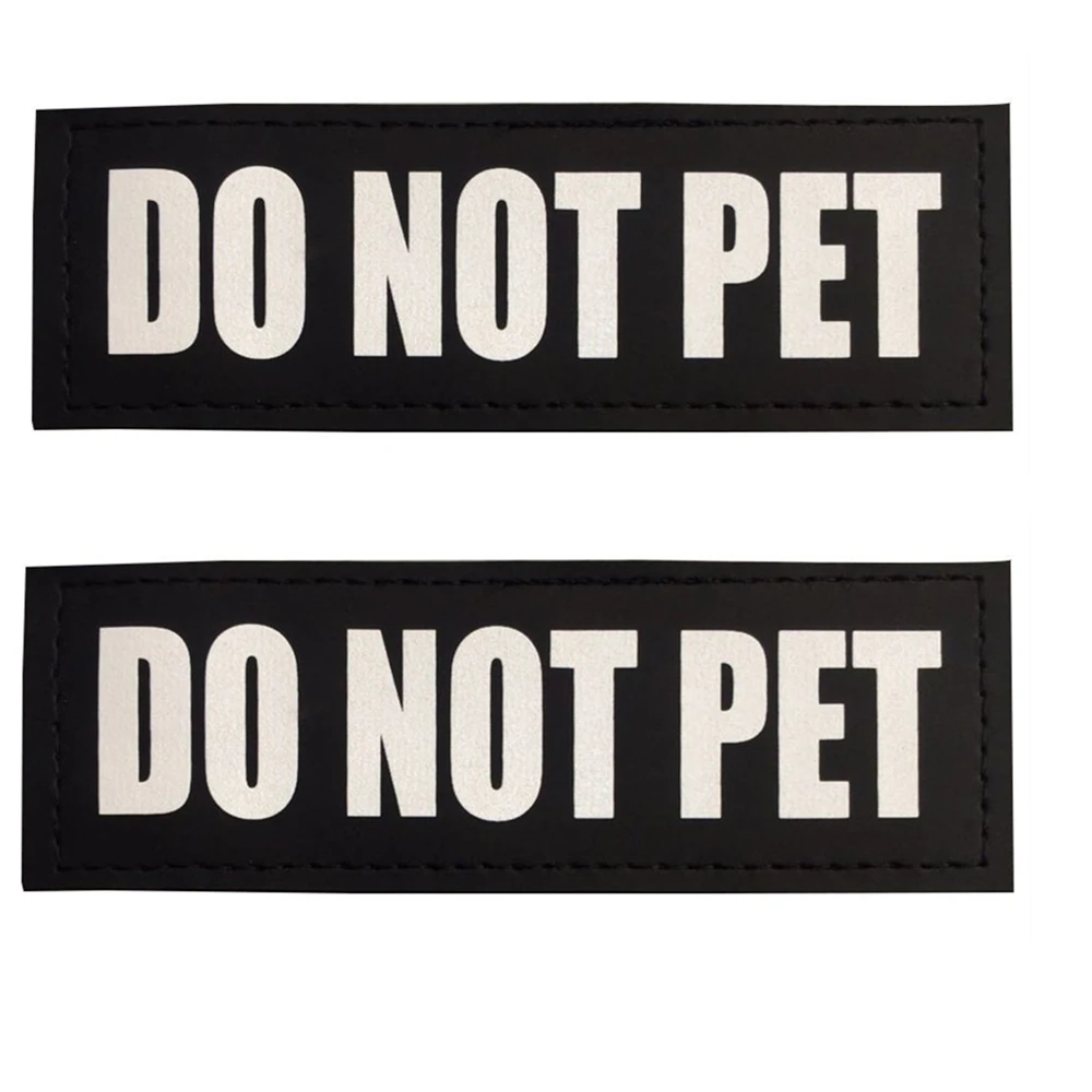 Reflective Dog Patches with Hook Backing -SERVICE DOG SERVICE IN TRAINING EMOTIONAL SUPPORT DO NOT PET | Дом и сад
