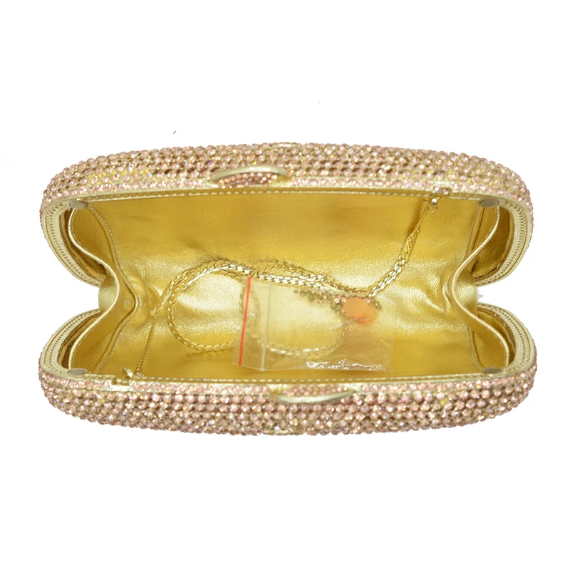 

Luxury Pink Crystal Clutch Bags XIYUAN Purple Rhinestone Evening Bag Women Party Clutches Ladies Chain Mini Shoulder Handbags