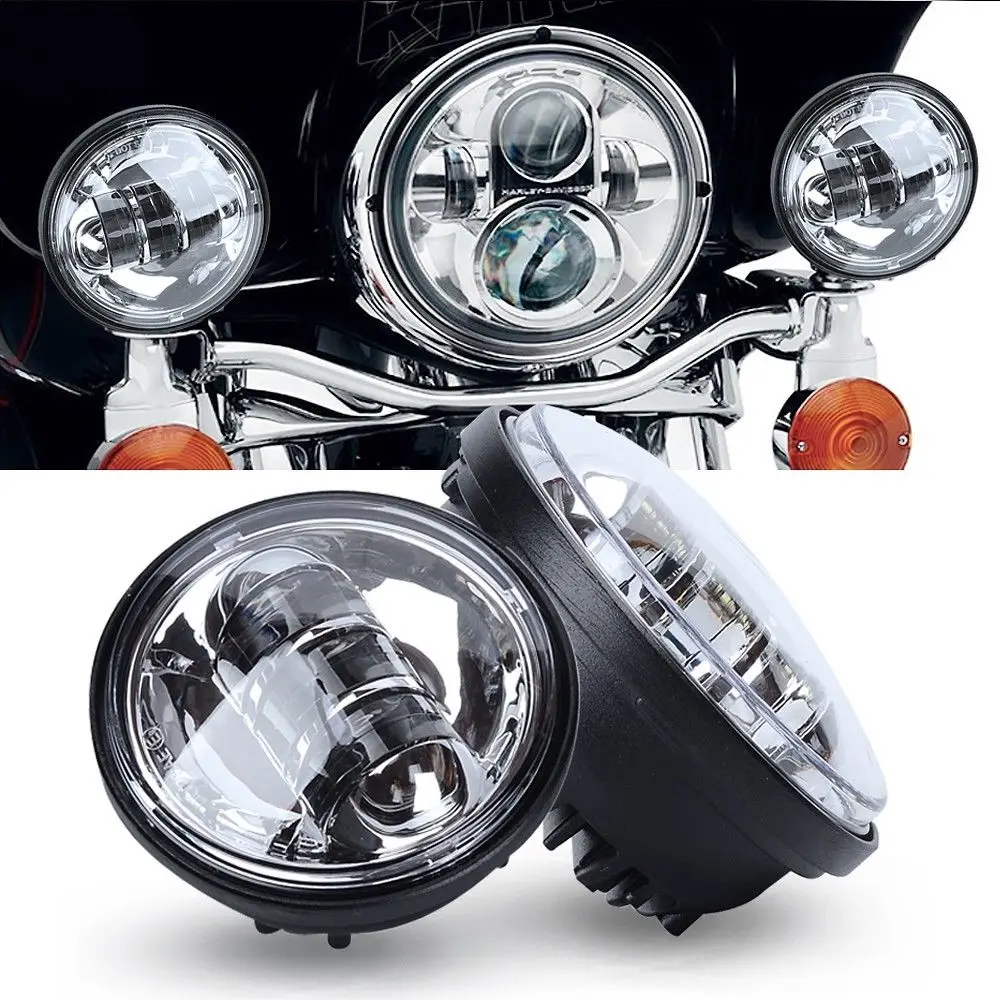 Фара для мотоцикла запчасти 7 &quotсветодиодный фонарь + 4 5&quot 1/2 дюйма фары Heritage Softail
