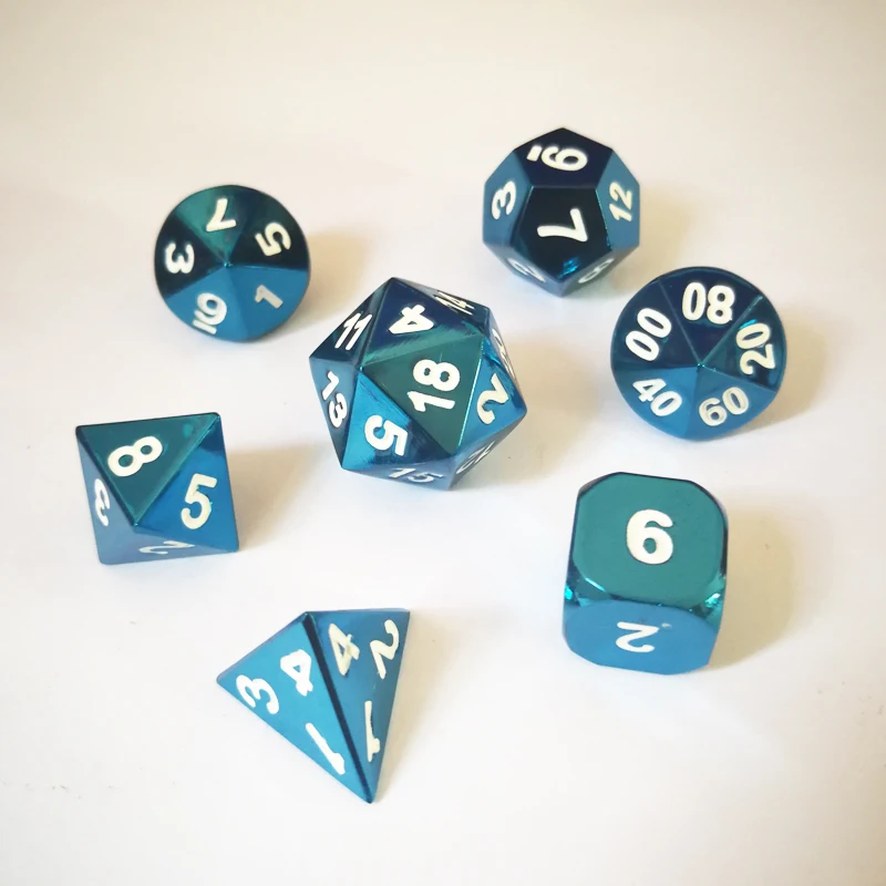 Завод прямой город и подземный 7 PC креативная РПГ игра die электрофорез Синий Белый