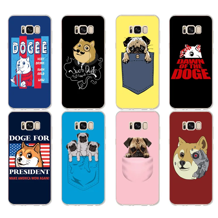 DREAMFOX K151 Pocket Doge Мягкий ТПУ силиконовый чехол для samsung Galaxy Note S 6 7 8 9 Edge Plus Grand Prime |