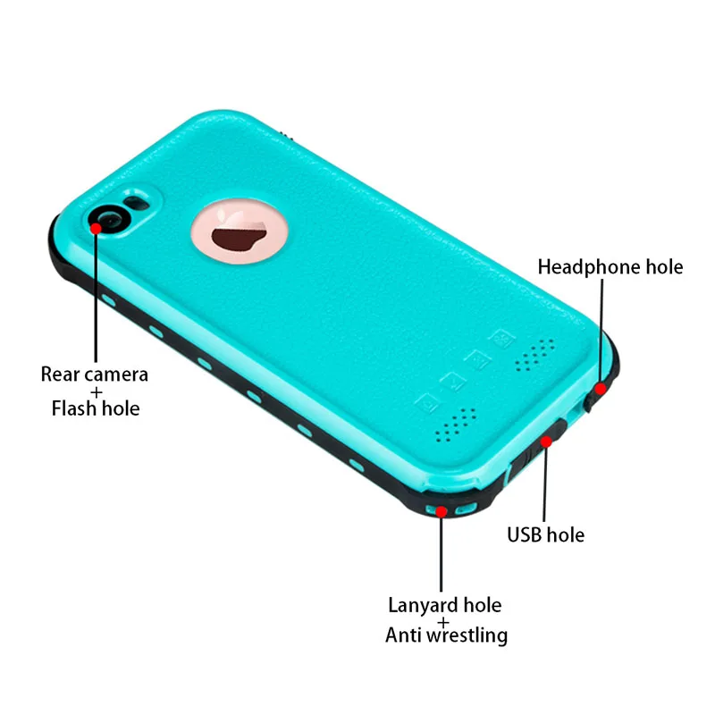 Чехол Водонепроницаемый для iphone 7 8 Plus X случаях жизни чехол 6s 6 плюс прозрачный