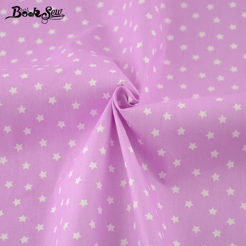 2017 Shine Little Stars Designs 100% Cotton Fabric Light Purple Twill Fat Quarter Home Textile Material Bed Sheet Qulting Tale | Дом и сад