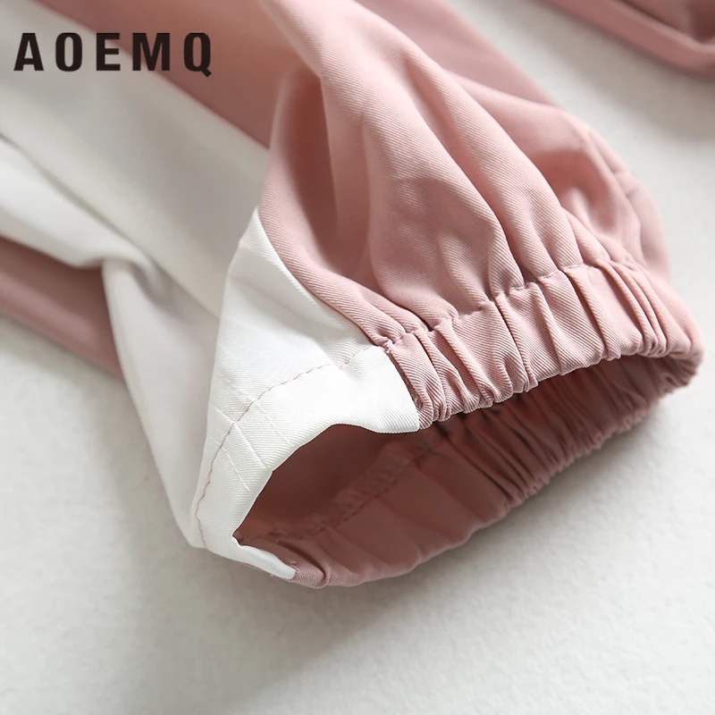AQEMQ модные штаны с эластичной резинкой спортивные лосины PE летние брюки в полоску