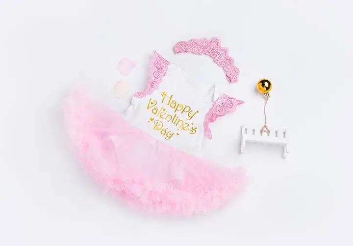 Одежда подходит для 50-57 см силикона Reborn Baby Doll Игрушечные лошадки розовое платье 3 шт./компл. Костюмы костюм куклы's Интимные аксессуары - Цвет: A