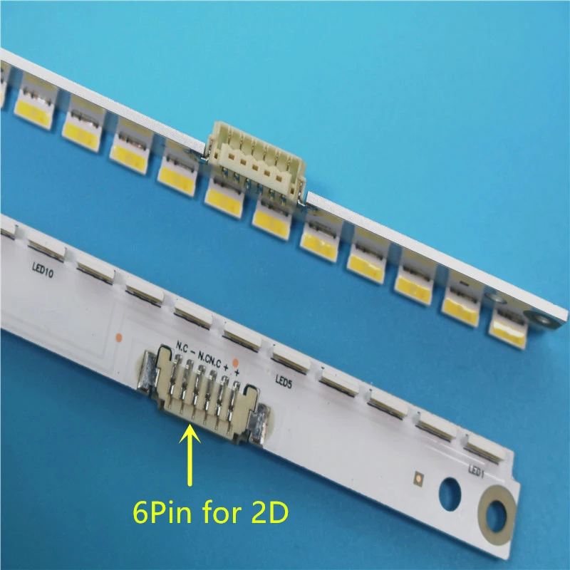 Новинка 10 шт./компл. 56LED 500 мм Светодиодная лента для подсветки Samsung UA40ES6100J UE40ES5500