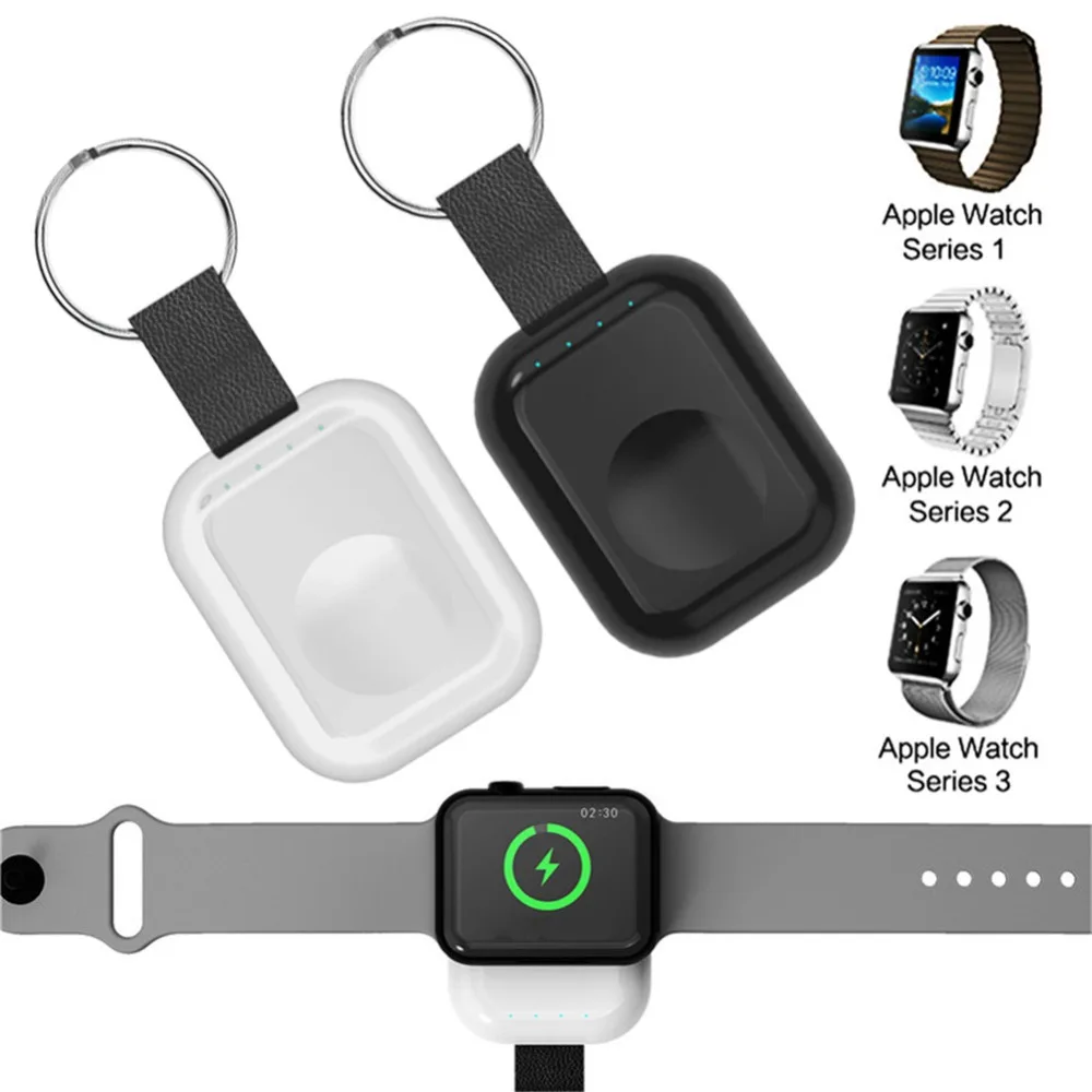 Qi беспроводные Часы зарядное устройство для Apple Watch 1 2 3 4 Внешний аккумулятор power Bank портативный походный QI Беспроводная зарядная батарея