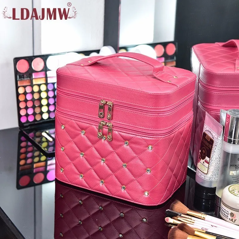 LDAJMW профессиональные женские большие косметические Чехлы портативная