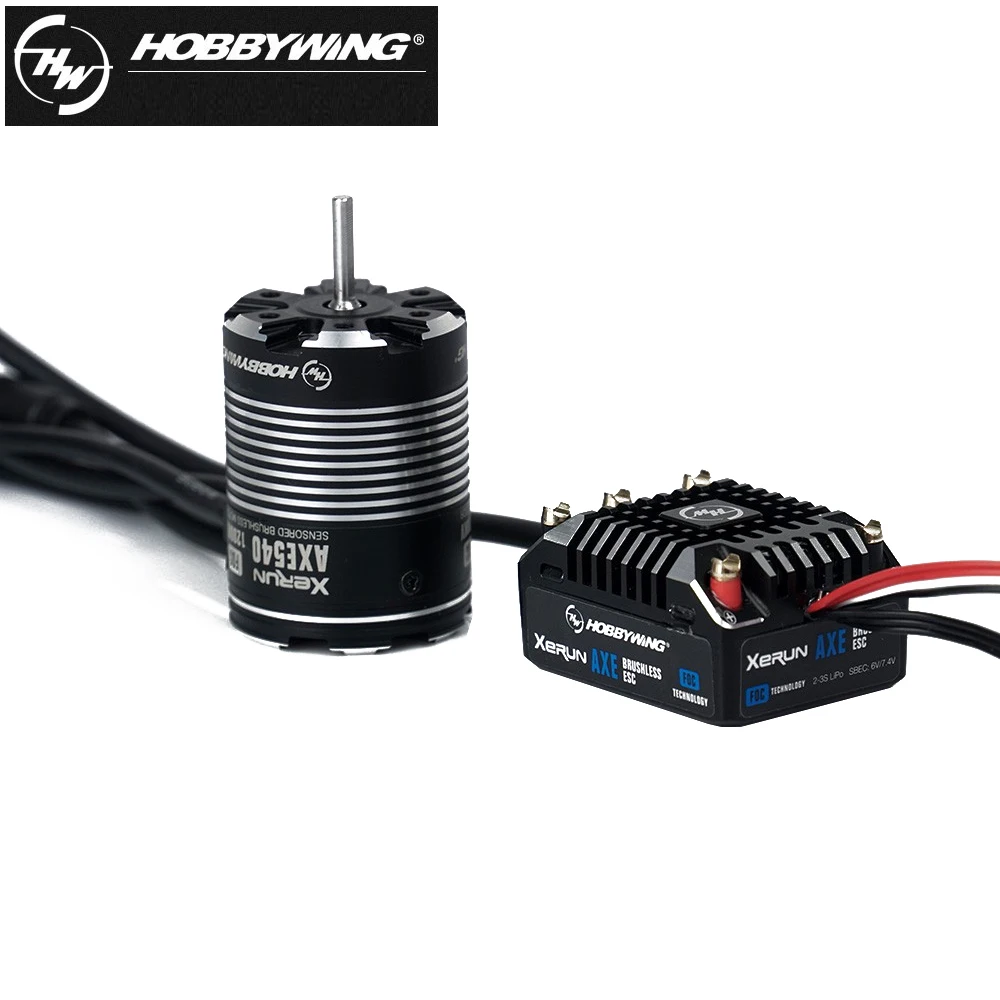 Hobbywing Xerun AXE540/AXE550 FOC бесщеточный двигатель с датчиком мощности и IP67