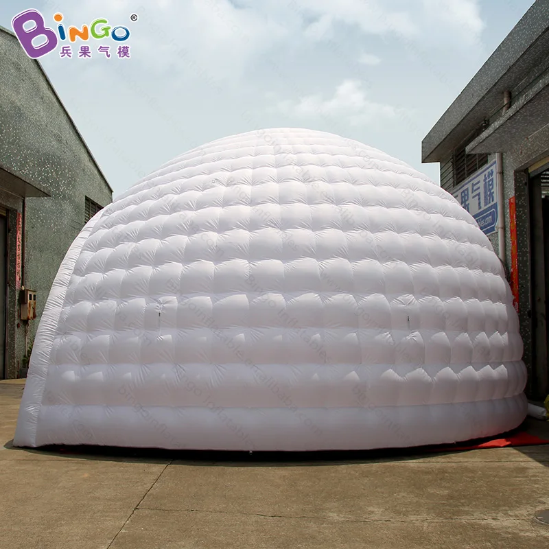 8x7x5 метров Надувное освещение igloo/надувная купольная палатка для снега/надувная