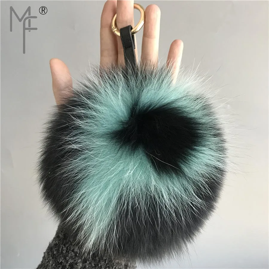Magicfur - 15 см натуральный шарик из меха лисы ABcharm помпоном Начальная буква P с