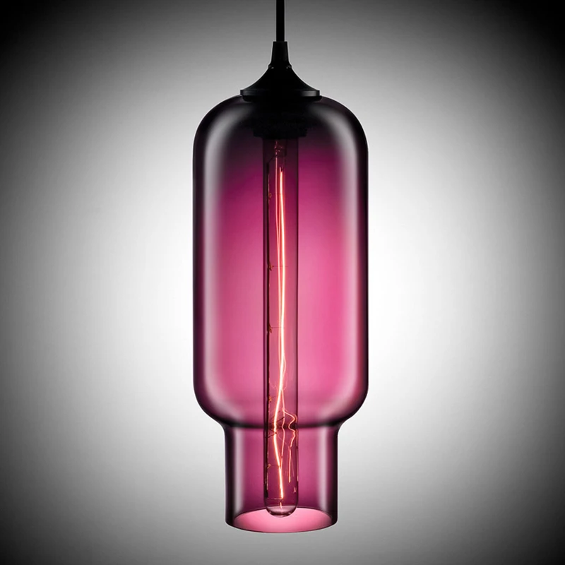 Арт деко подвесная разноцветная 2 Стильная стеклянная e27 e26 Подвесная лампа