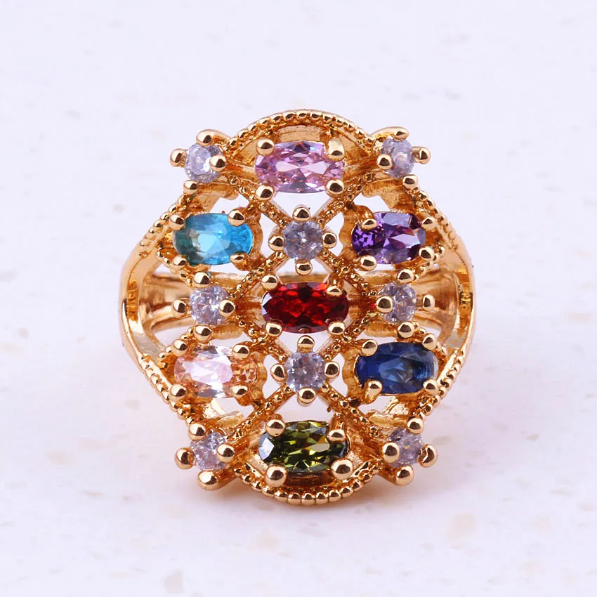 Женские разноцветные кольца I0045 модные украшения для коктейлей и вечеринок |