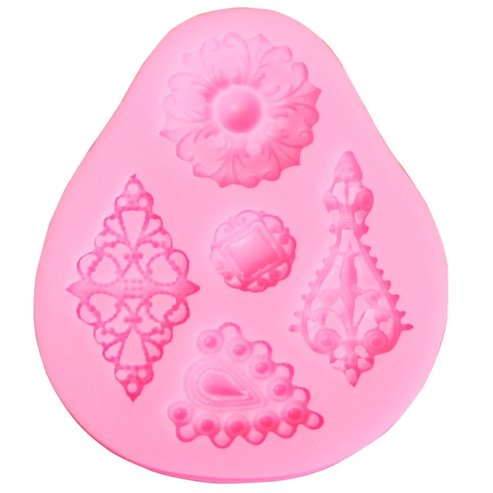 10 шт./компл. цветы драгоценные камни формы для помадки форма торта искусственный