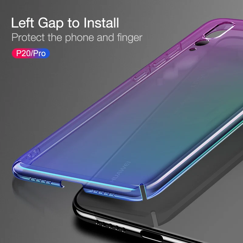 

Cafele Luxury Case for Huawei P20 Pro Photochromic Hard Plastic Case for Huawei P20 Lite Anti Scratch Case for Huawei P20