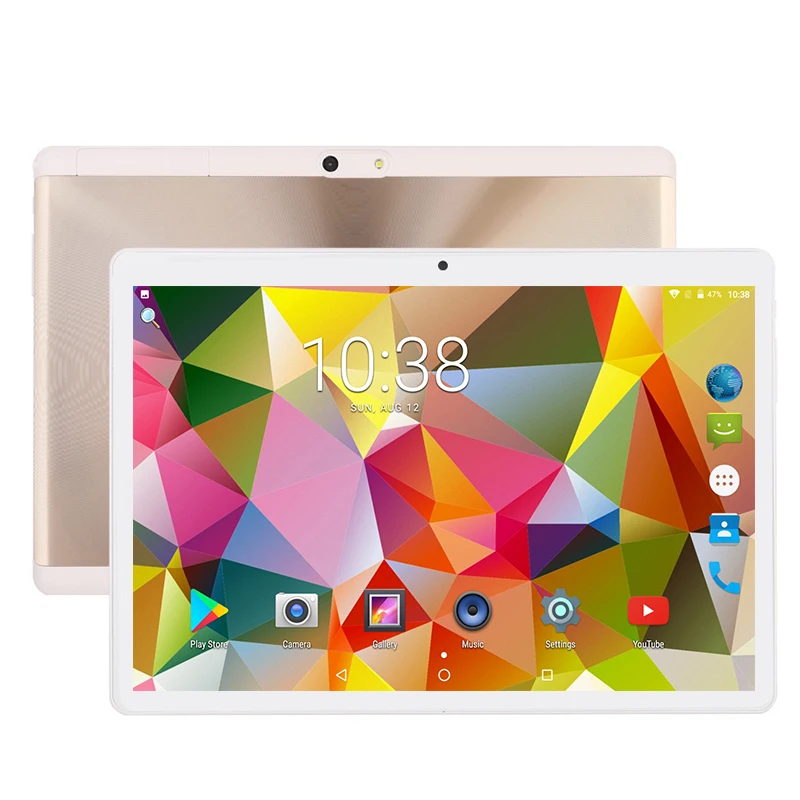 10 дюймовый планшетный ПК закаленное стекло 2.5D Android 7 0 четыре ядра 4 Гб ОЗУ 64 ПЗУ две