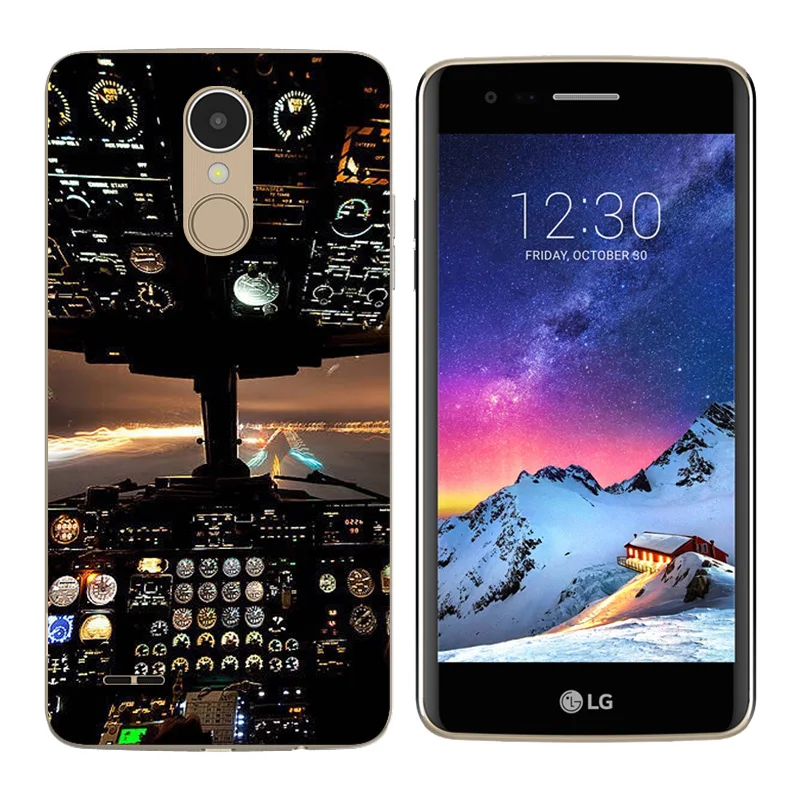 Для Coque LG K8 2017 чехол для телефона пары 5 0 дюйма с треугольным принтом мягкая задняя